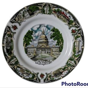 Vintage Ceramic Washington DC Souvenir Plate
